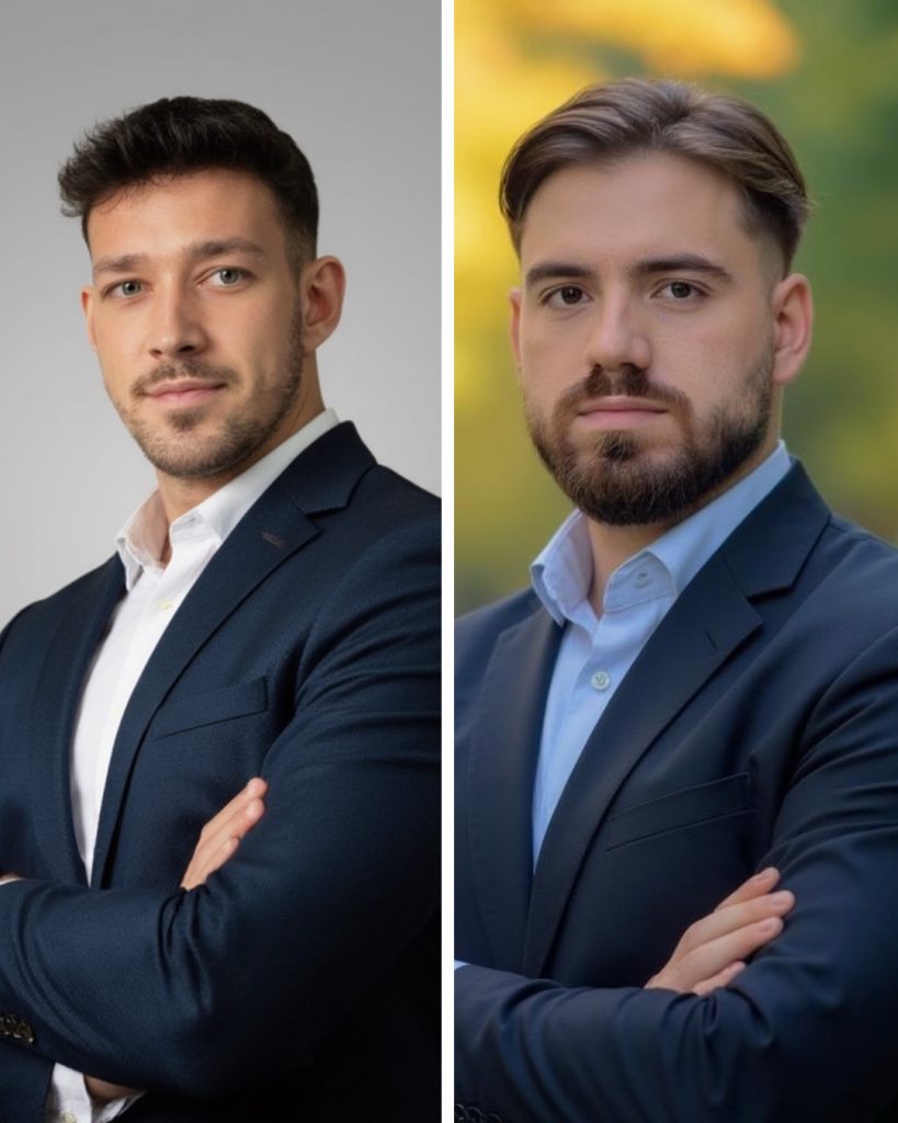 Geschäftsführer Henrik Merfels und Alessio Berkil